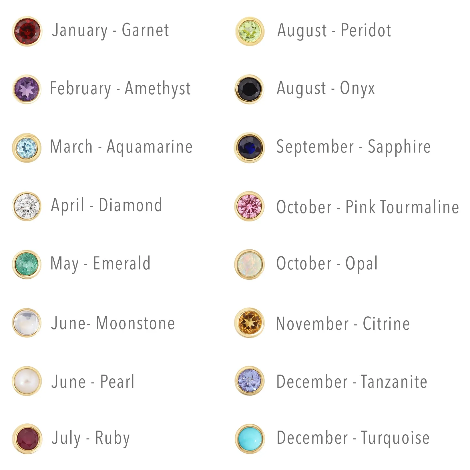 Birthstone Stud - Peridot (August)