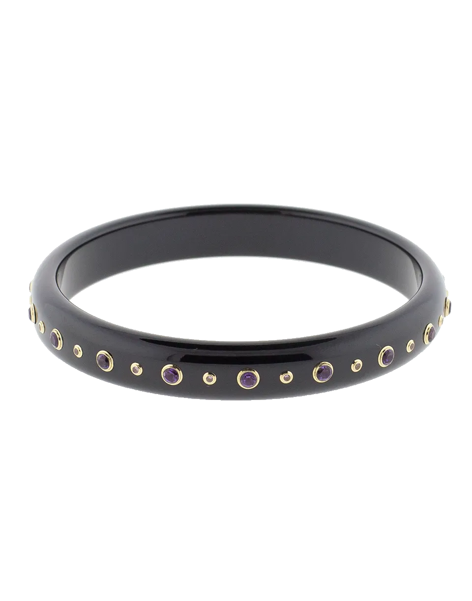 Black Bakelite Bangle