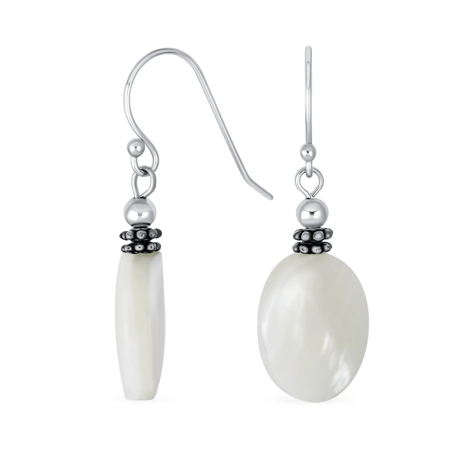 Black Onyx Green Jade Aquamarine Citrine, Peridot Oval Gemstone Drop Earrings
