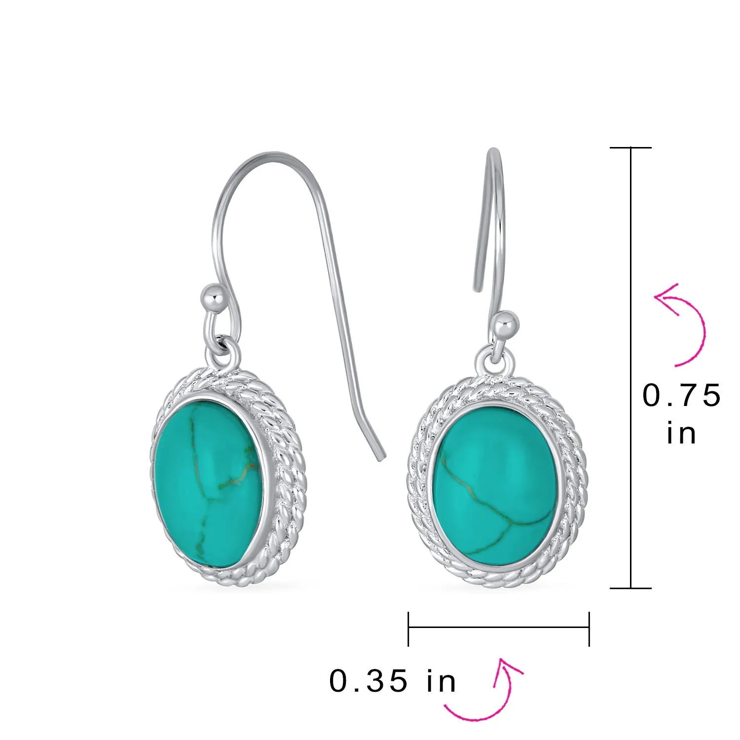 Black Onyx Green Jade Aquamarine Citrine, Peridot Oval Gemstone Drop Earrings