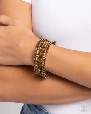 Bracelets Best Way to Unwind Brass B2262