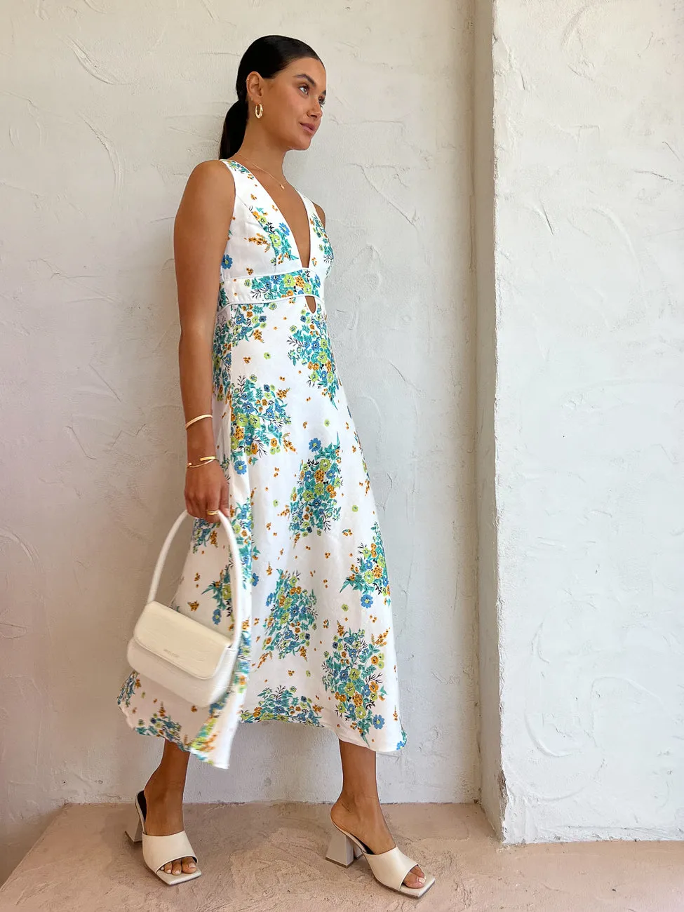 By Johnny Roma Floral Midi Dress in Roma Floral
