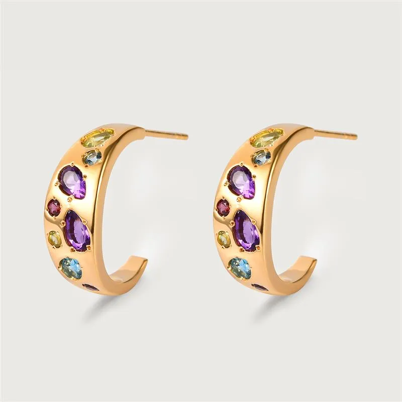 Candy Huggie Hoop Earrings