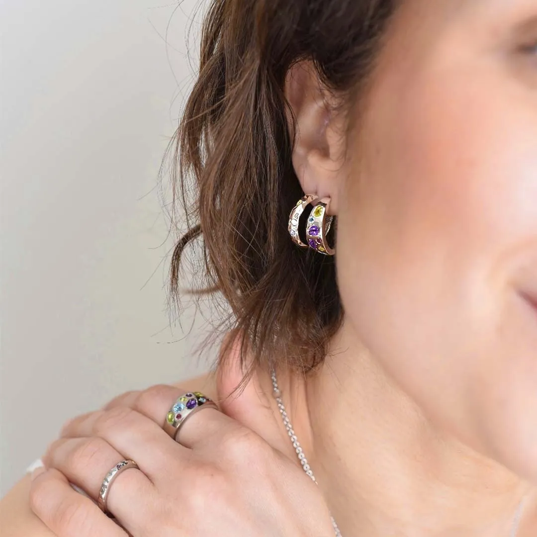 Candy Huggie Hoop Earrings