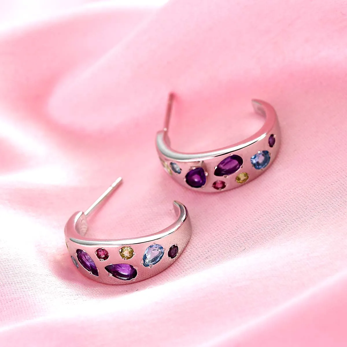 Candy Huggie Hoop Earrings