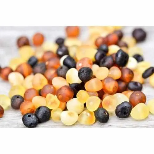 Child Shingle Raw Mixed Baltic Amber Necklace