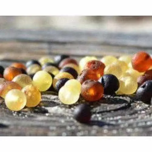 Child Shingle Raw Mixed Baltic Amber Necklace