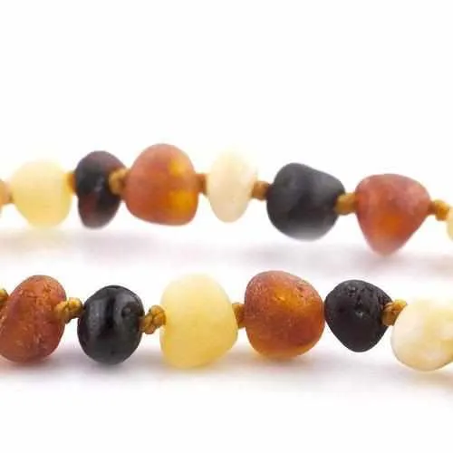Child Shingle Raw Mixed Baltic Amber Necklace