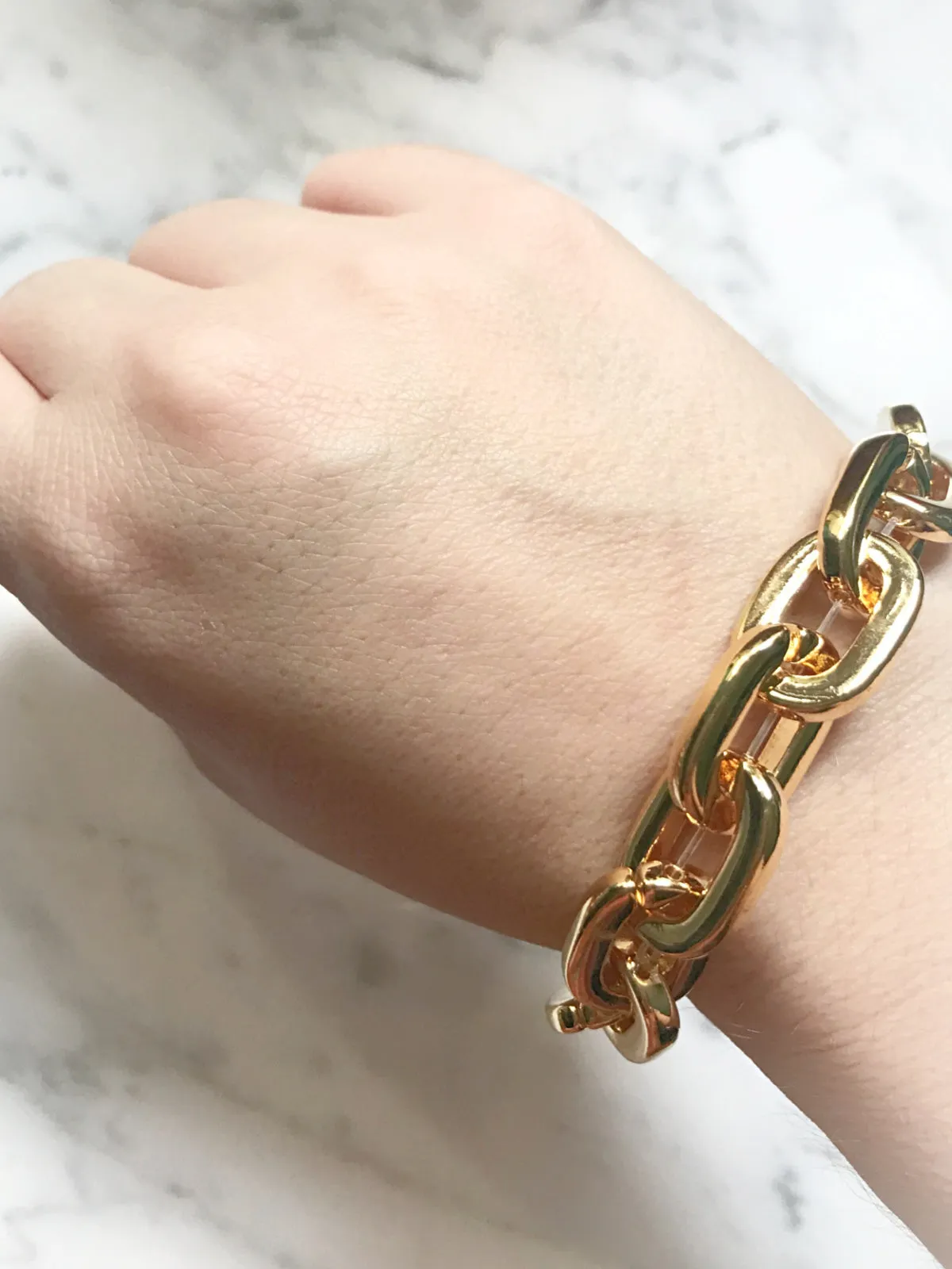 Chunky Chain Link Stretch Bracelet