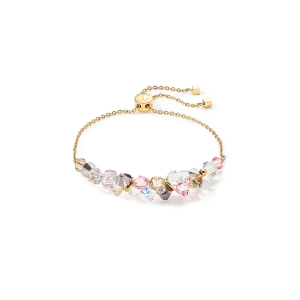 Coeur de Lion Gold Plated Light Rose Dancing Crystals Bracelet