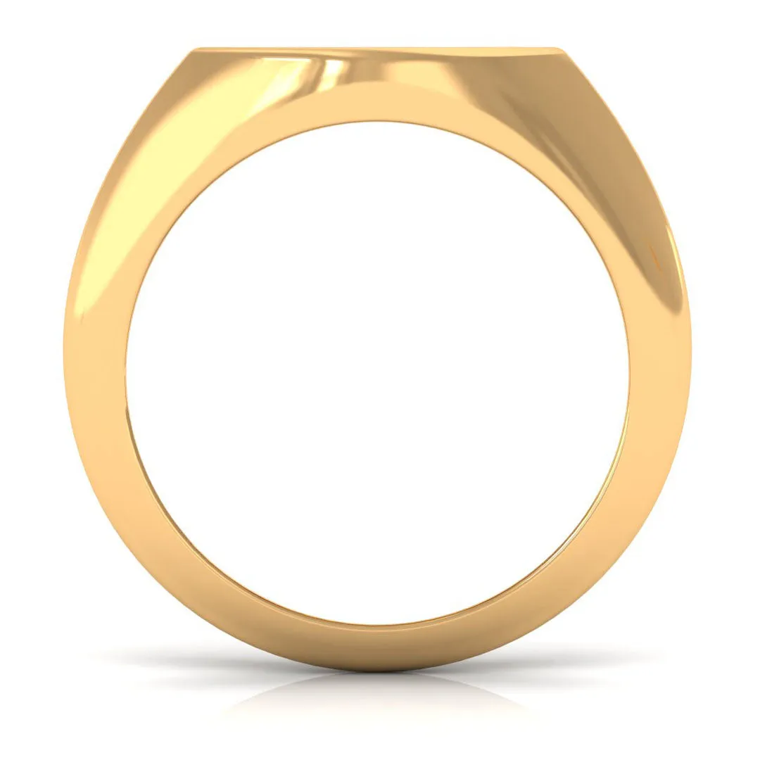 Cubic Zirconia Aquarius Zodiac Signet Ring