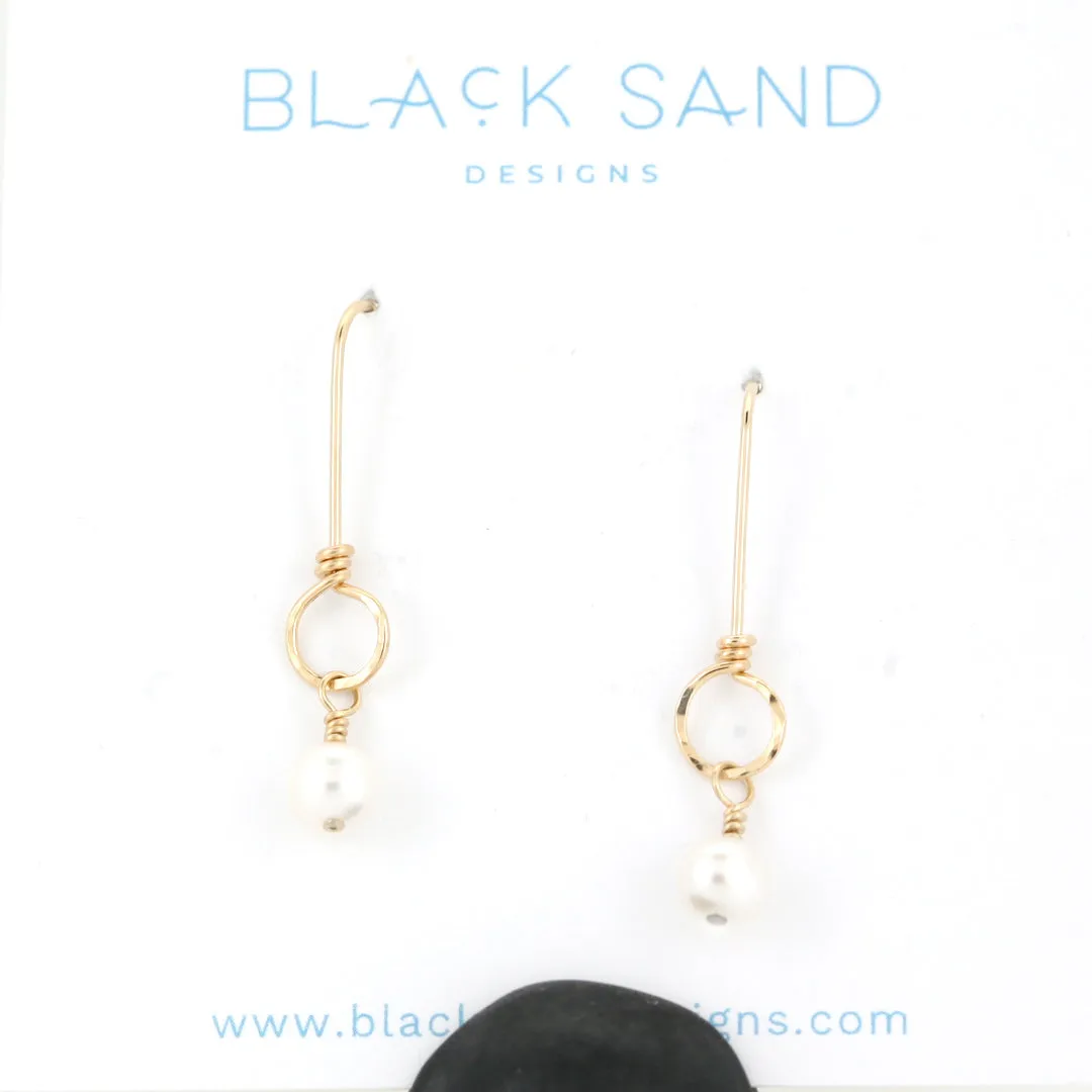 Dainty Gemstone Dangle Earrings - SERENITY