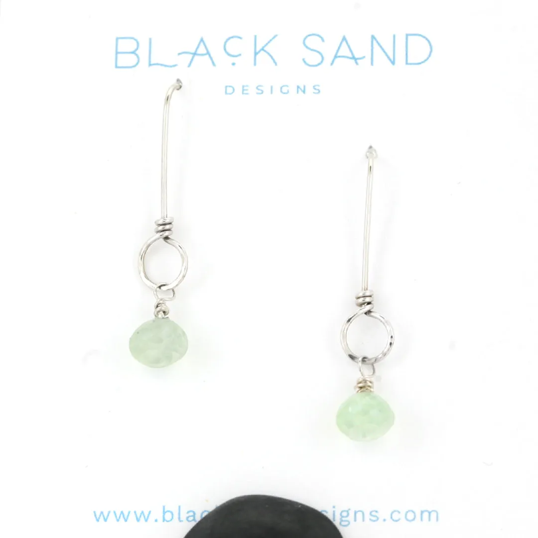 Dainty Gemstone Dangle Earrings - SERENITY