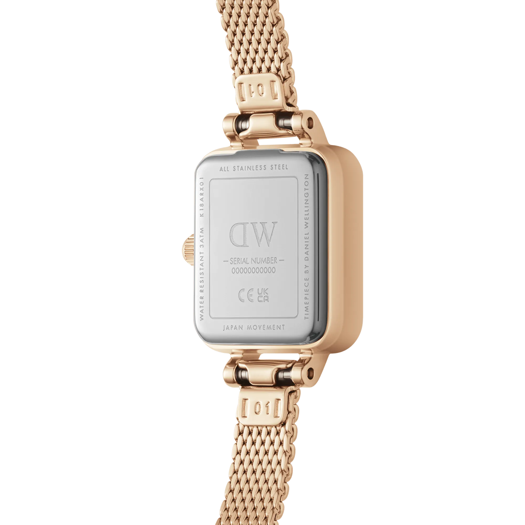 Daniel Wellington Quadro Mini 15x18mm Melrose RG Amber DW00100649