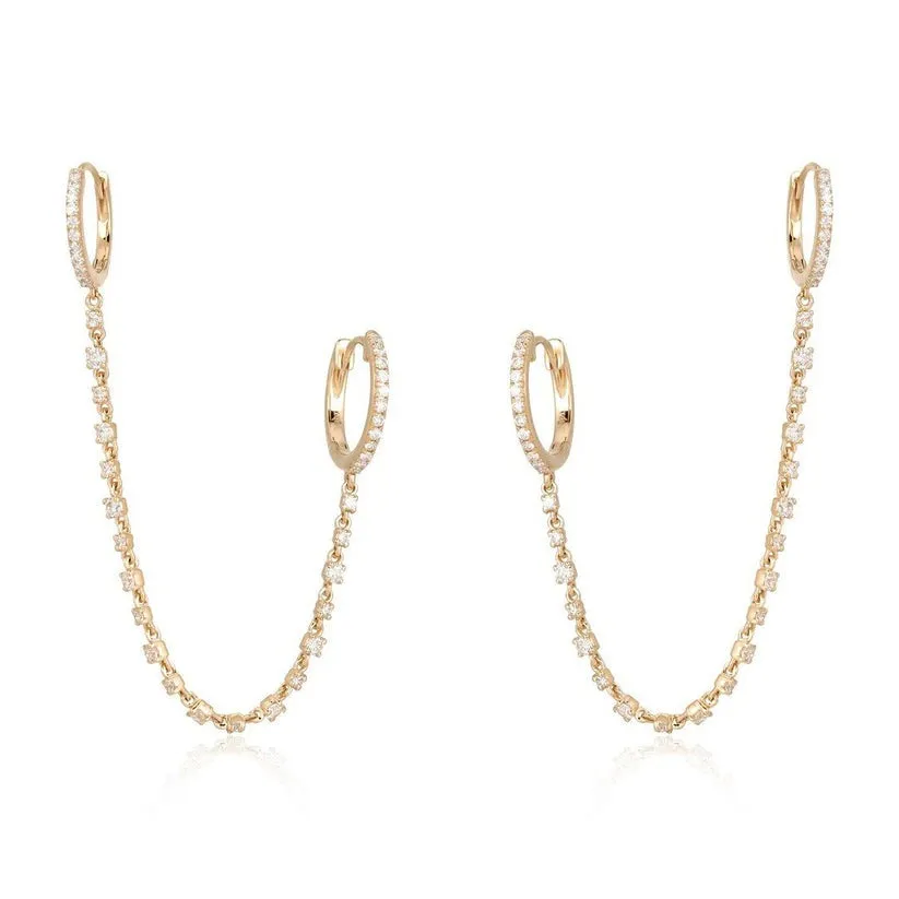 Dazzling Embrace Diamond Drops Earrings
