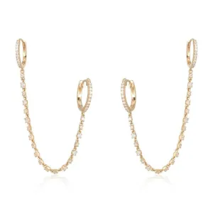 Dazzling Embrace Diamond Drops Earrings