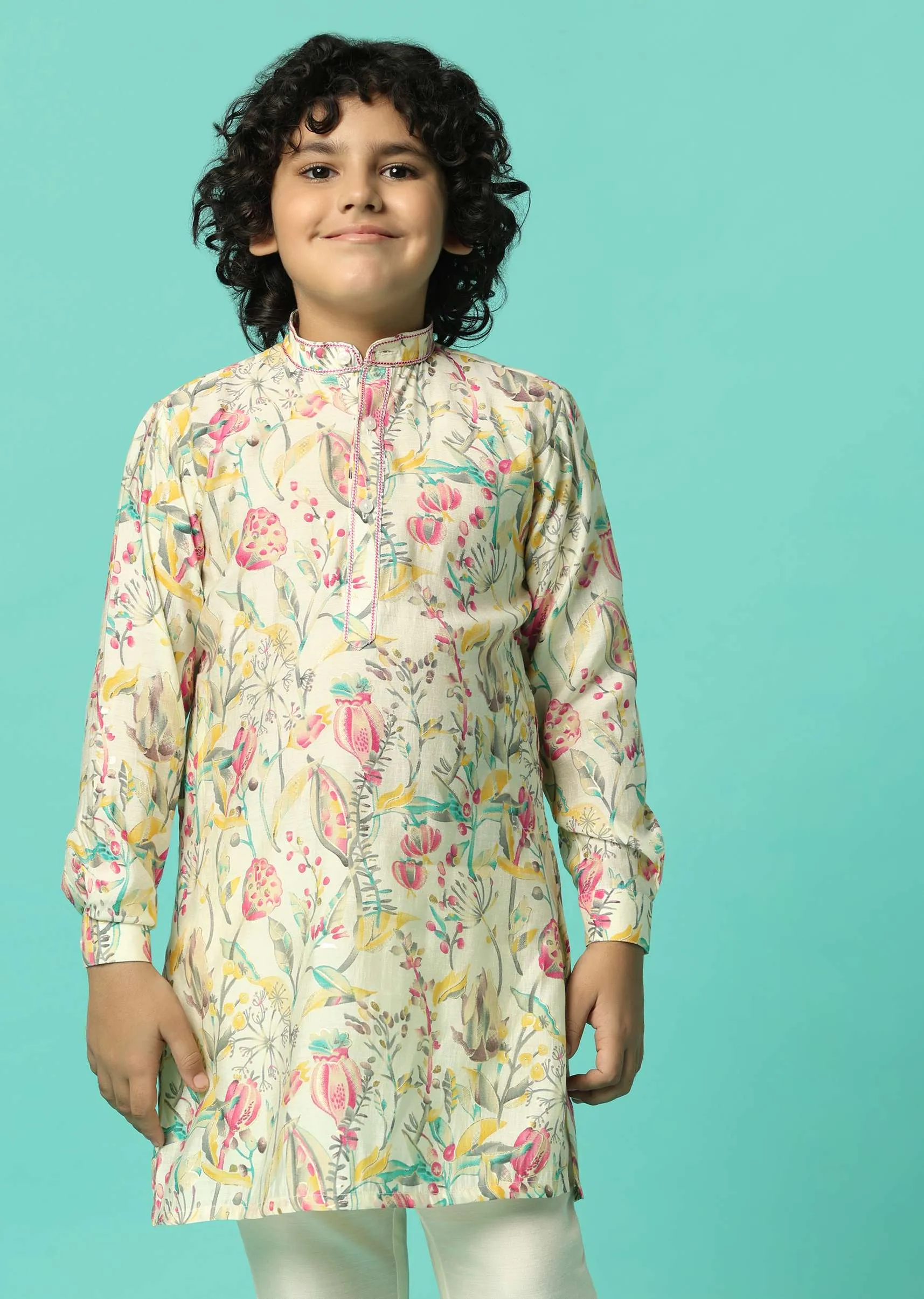 Dazzling Multi-Color Kurta Set For Boys