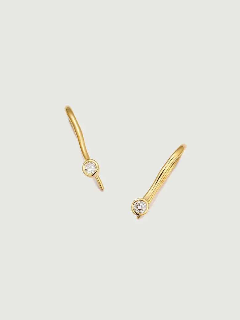 Diamond Solitaire Stud Earrings