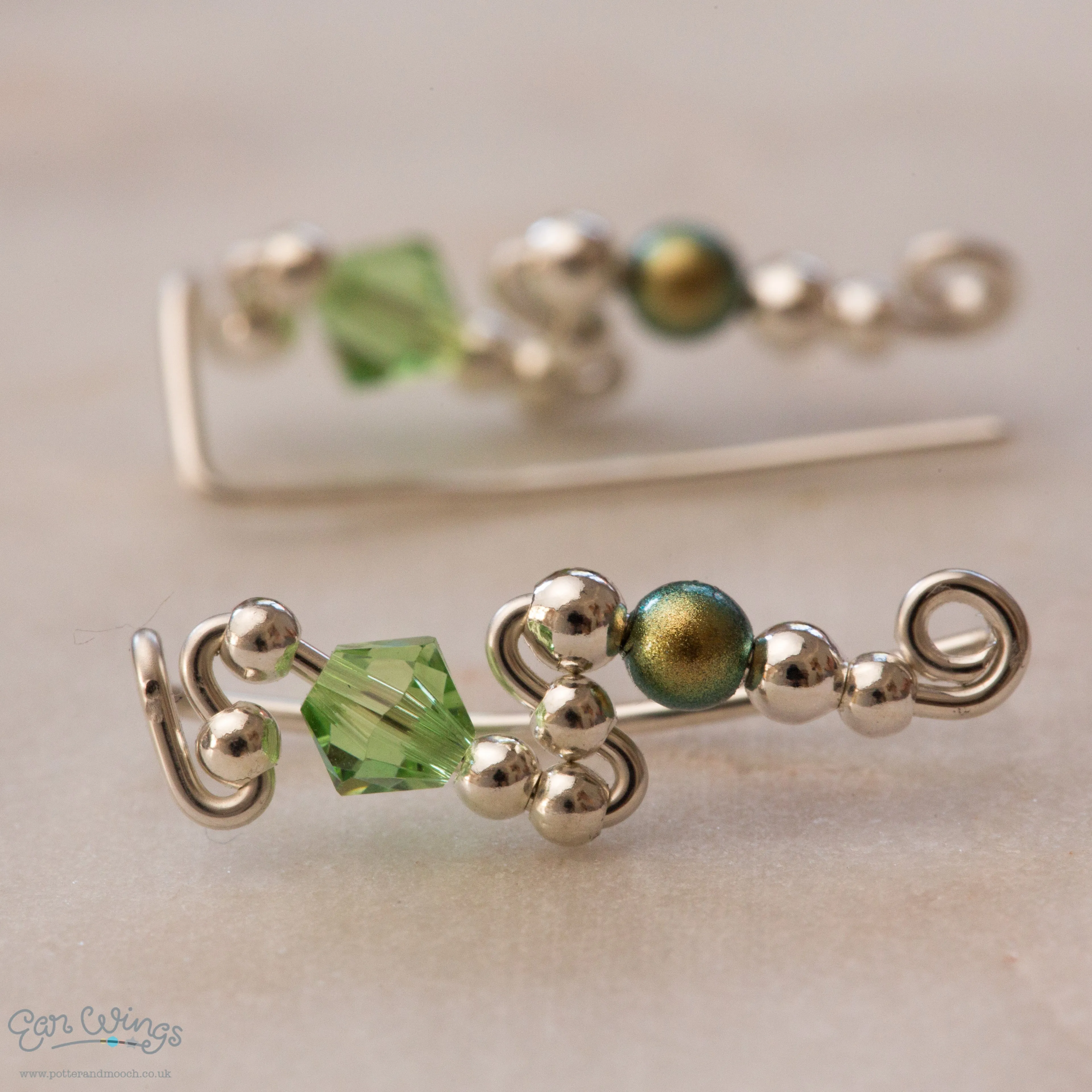 Ear Wings Peridot Sterling Silver