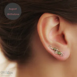 Ear Wings Peridot Sterling Silver