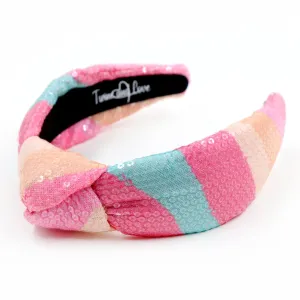 Eli Sequins Padded Knot Headband