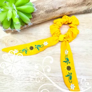 Embroider Scrunchies with tails
