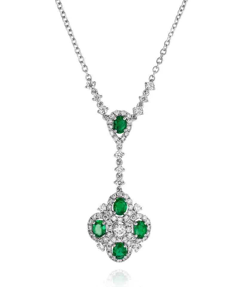 Emerald and Diamond Necklace