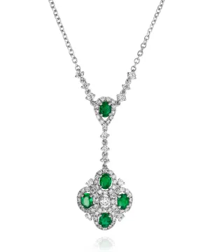Emerald and Diamond Necklace