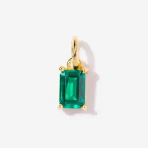 Emerald Necklace Charm by Little Sky Stone
