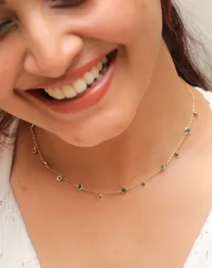 Emerald Oval Necklace