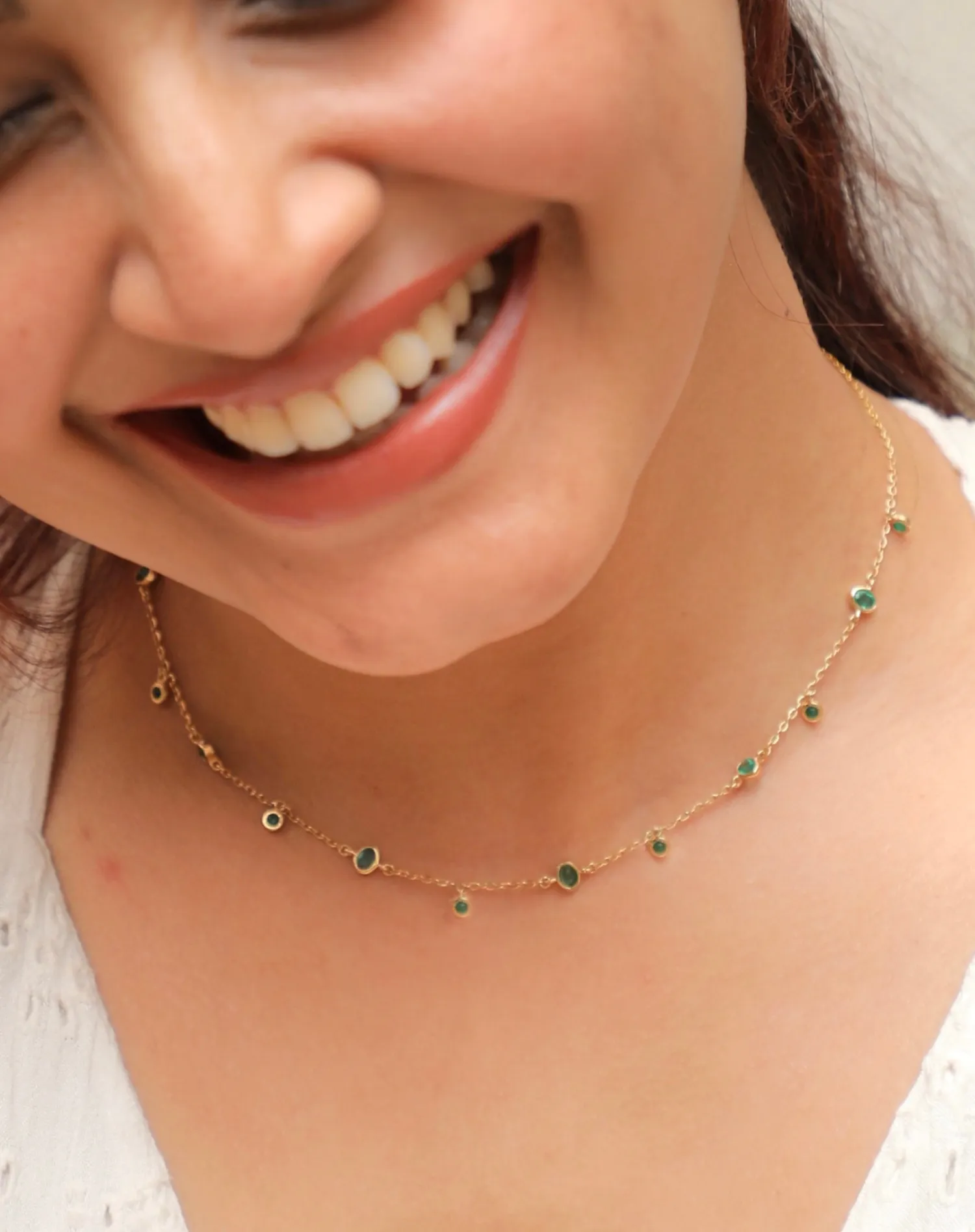 Emerald Oval Necklace