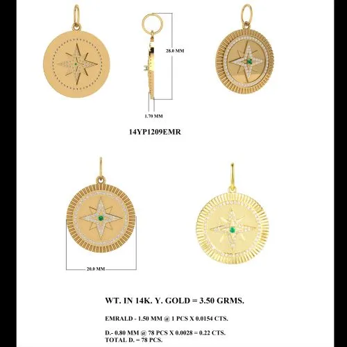 Emerald Star Pendant
