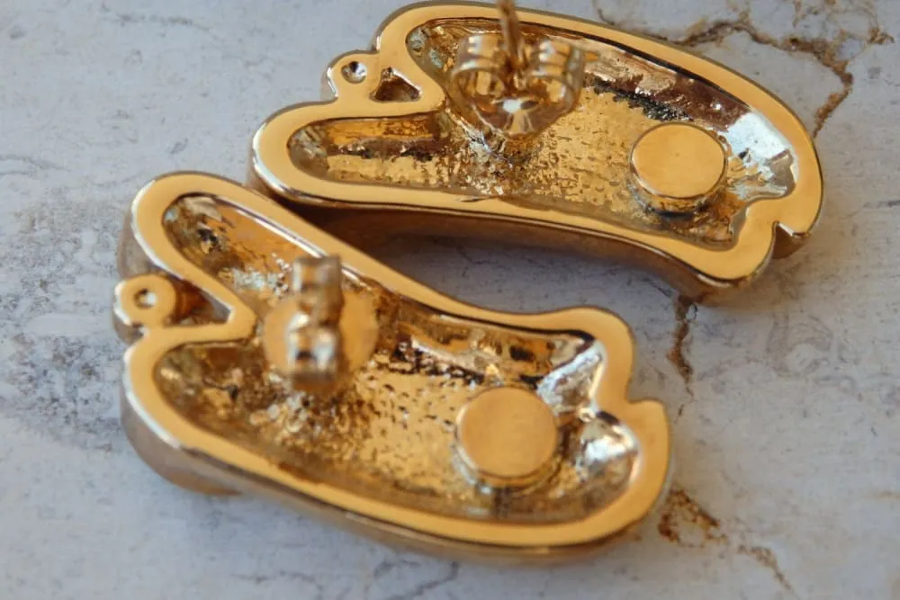 Enamel earrings