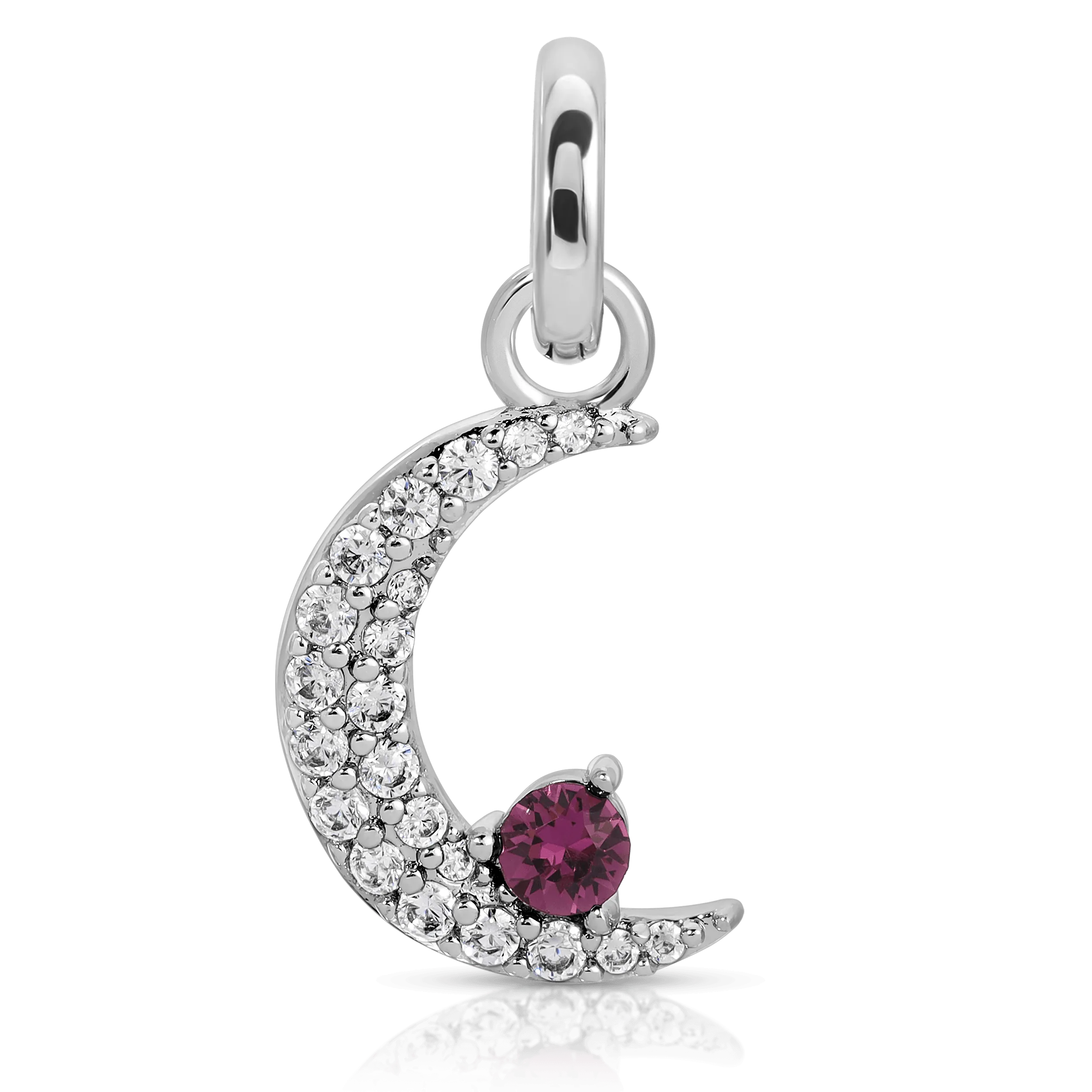 February Amethyst Birthstone Charm - Moon (Rewards Store)