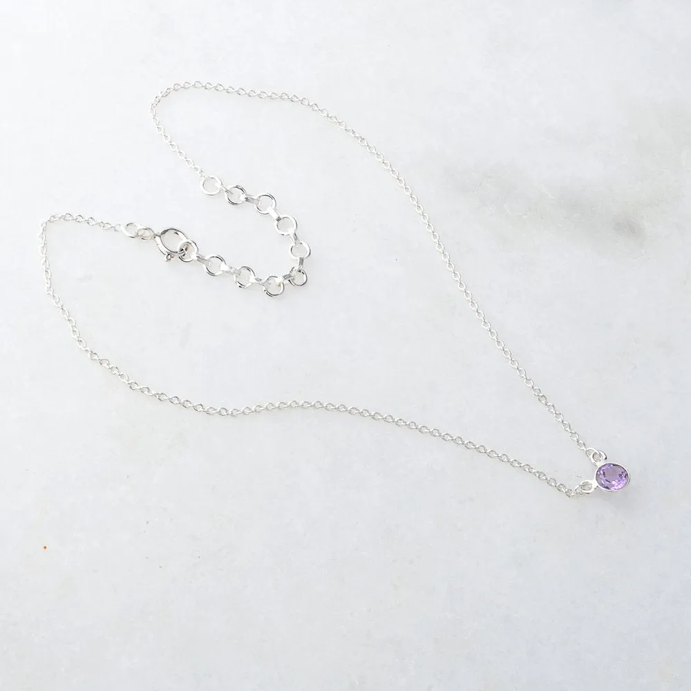 February Birthstone Necklace