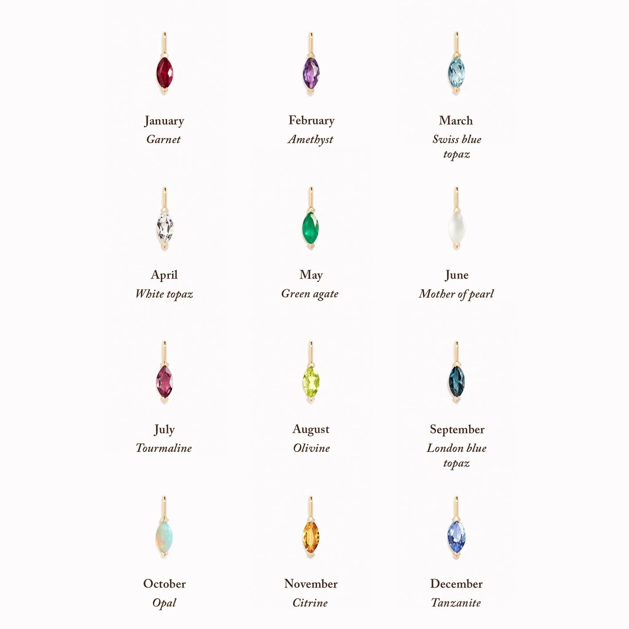 February Birthstone Pendant 14k Gold - Amethyst