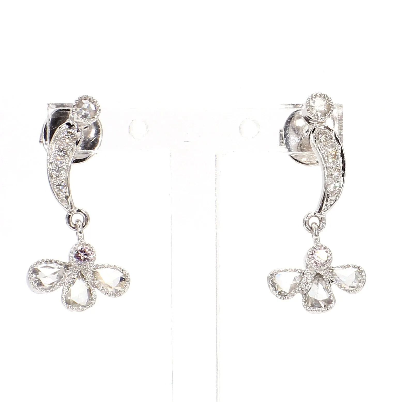 Floral Diamond Earrings
