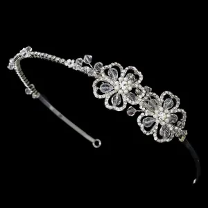 Floral Swarovski Bridal Headband