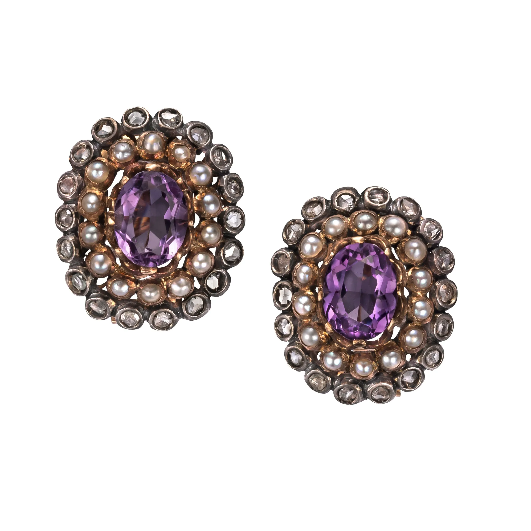 Georgian Amethyst & Seed Pearl Suite