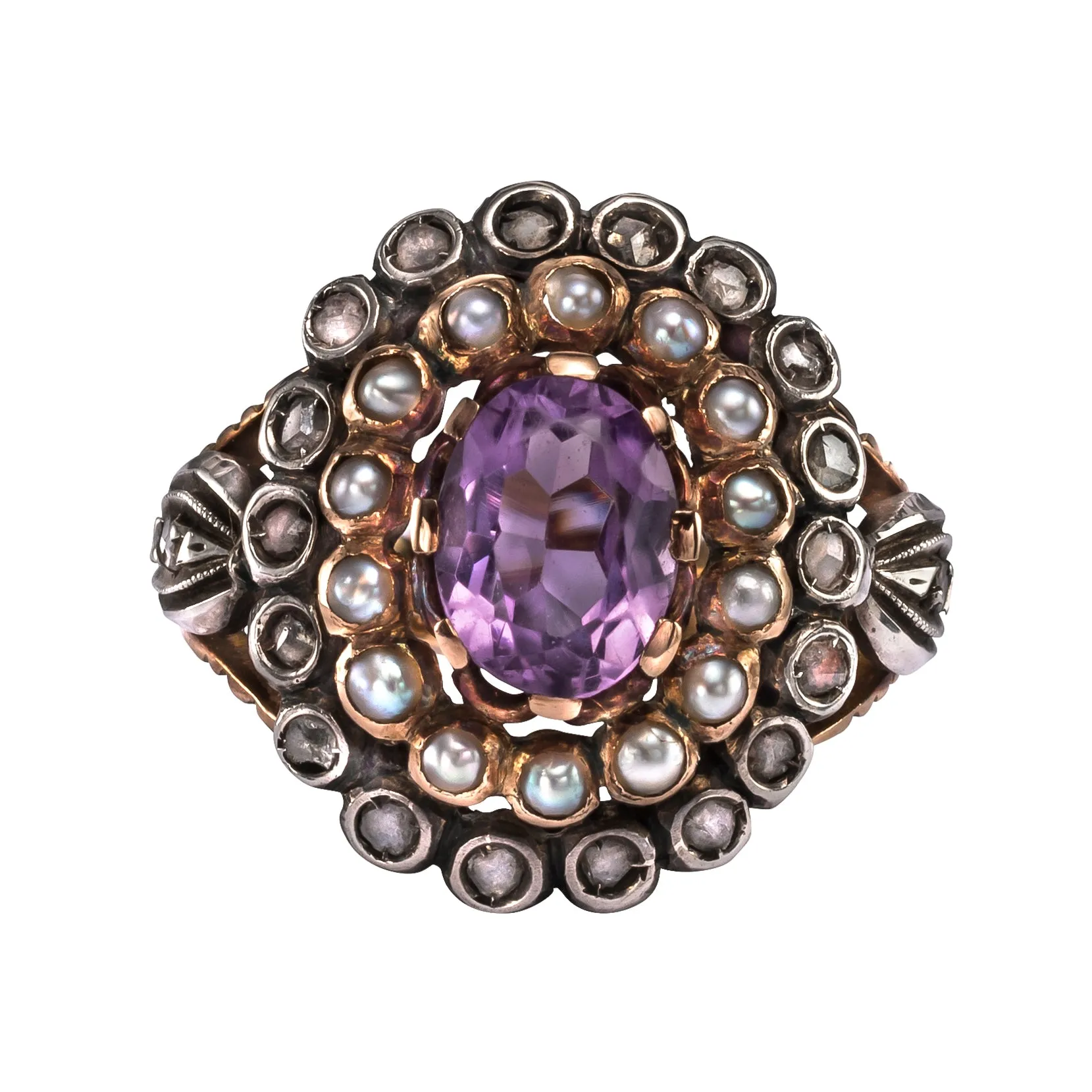 Georgian Amethyst & Seed Pearl Suite