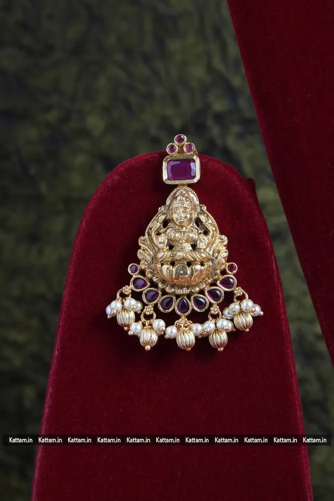 Goddess Peacock Ruby Stone Haram