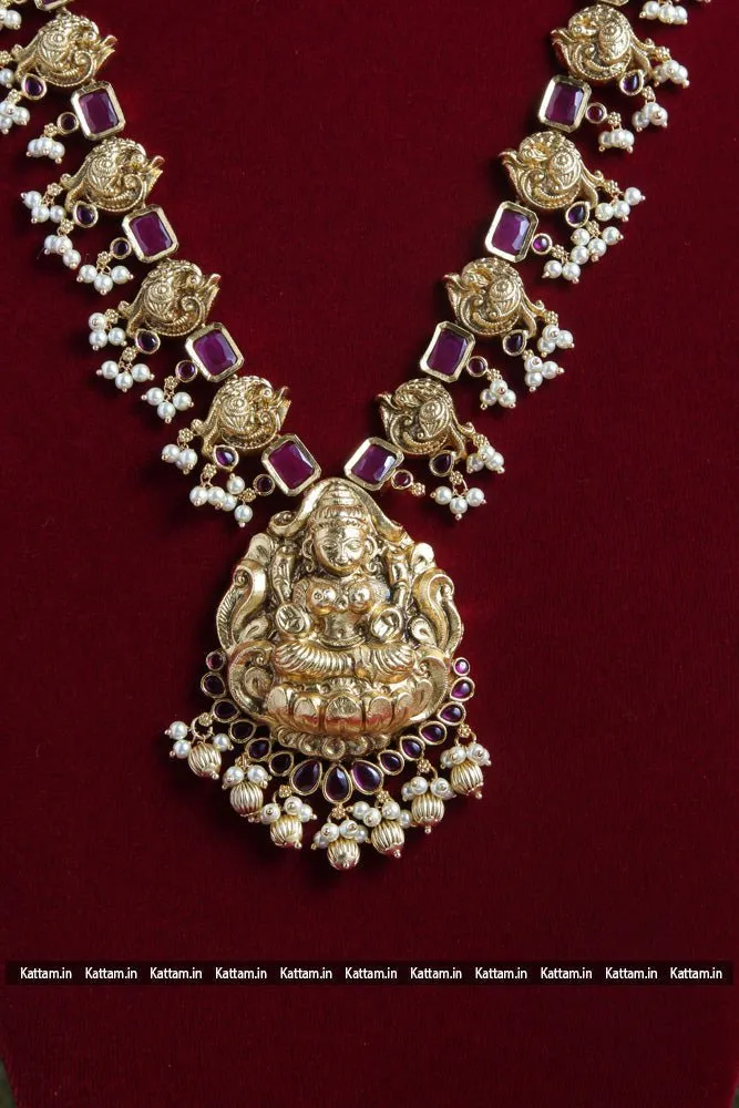 Goddess Peacock Ruby Stone Haram