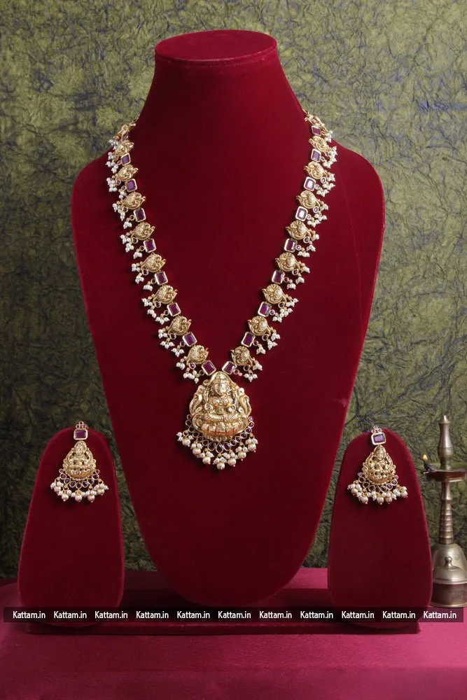 Goddess Peacock Ruby Stone Haram