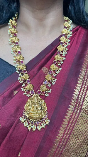 Goddess Peacock Ruby Stone Haram