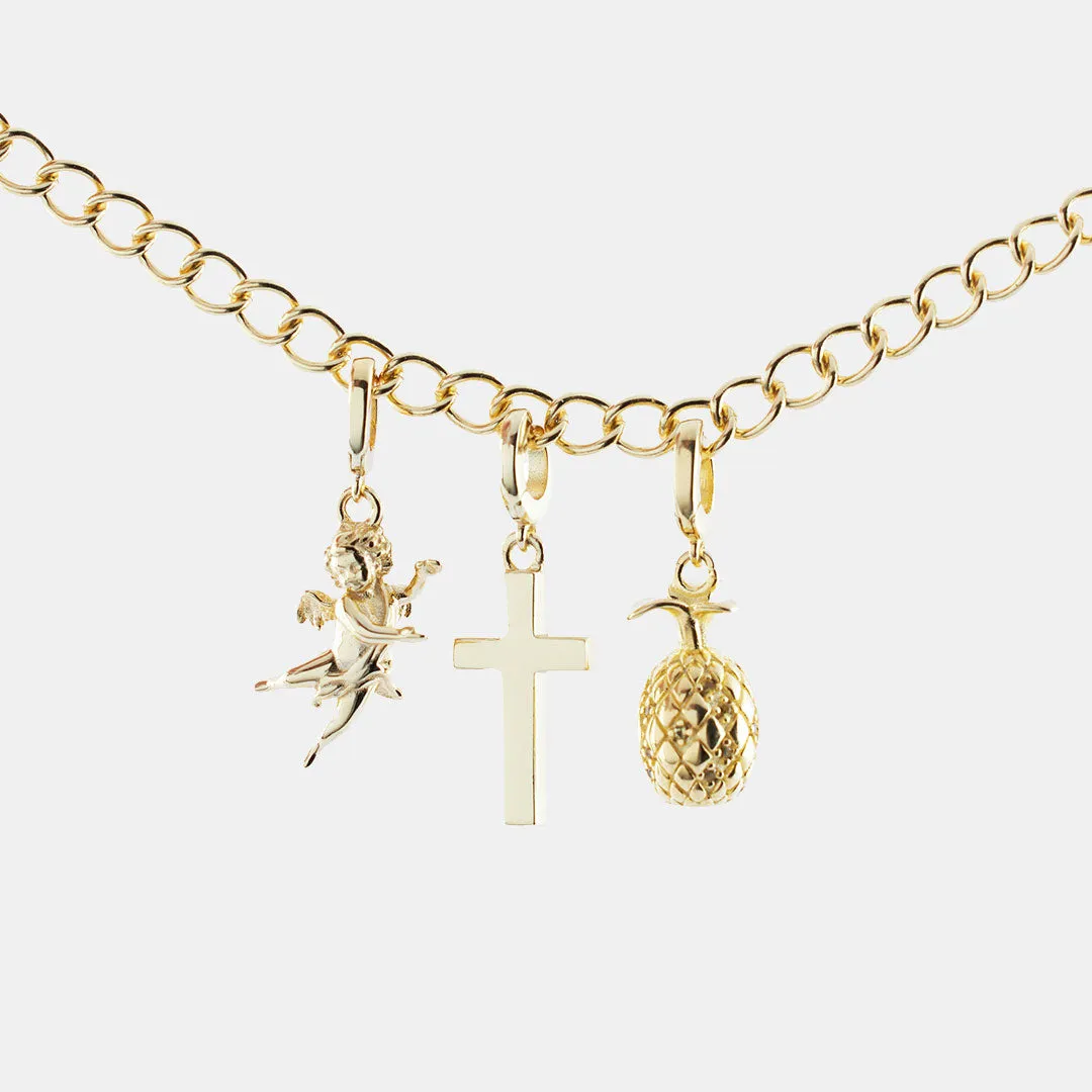 Gold Cherub Pendant
