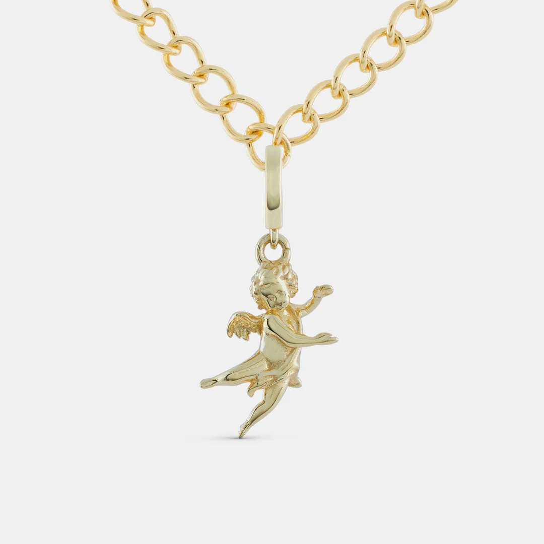 Gold Cherub Pendant