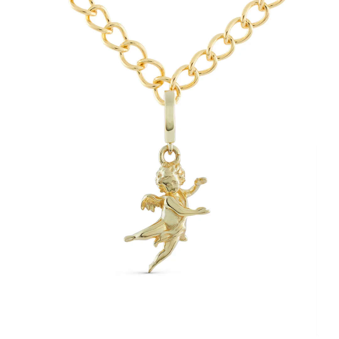 Gold Cherub Pendant