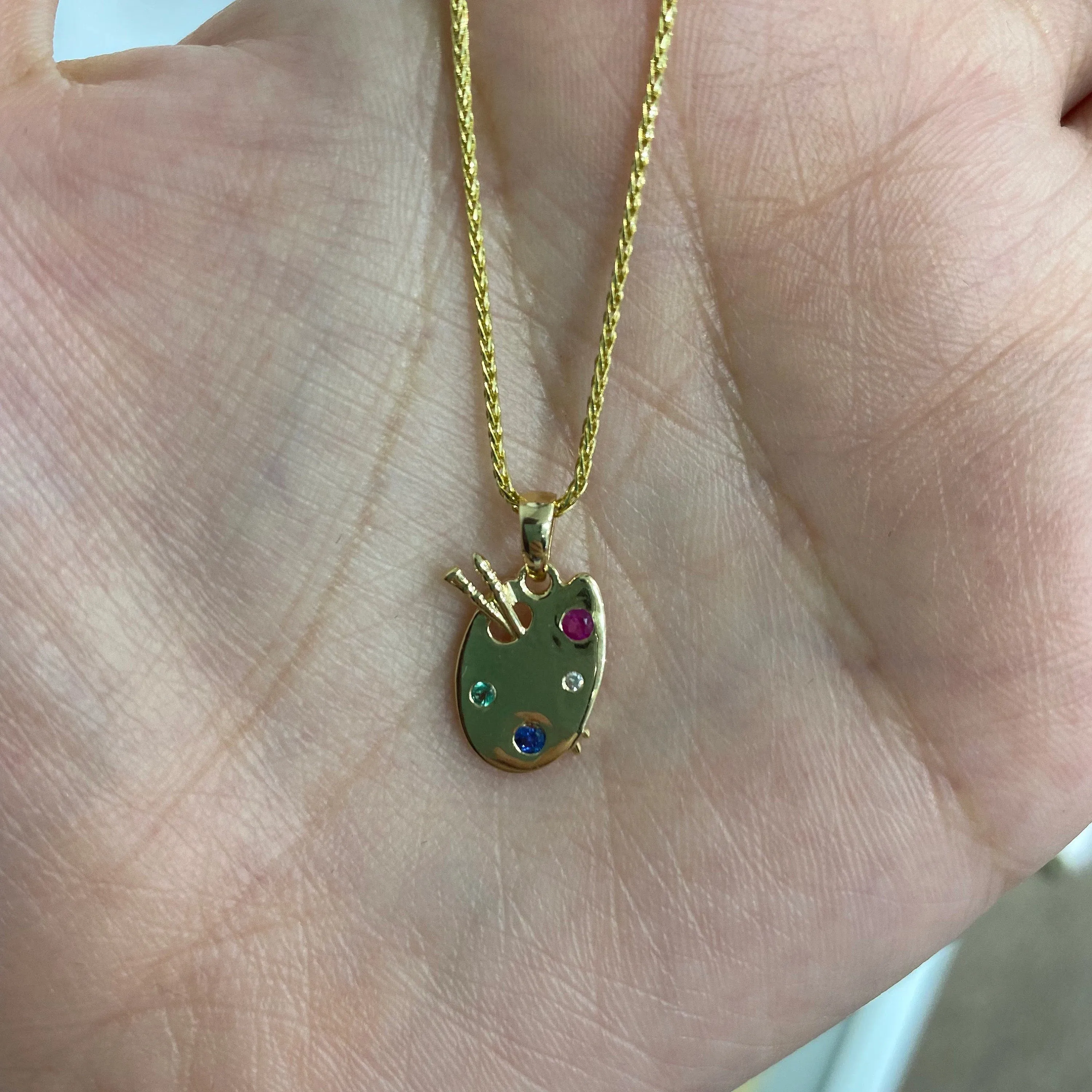 Golden Palette Pendant