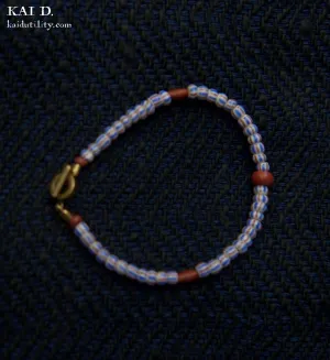 Handmade Beaded Bracelet - Amethyst A (womens}