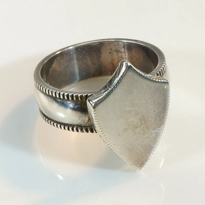 Handsome Sterling Signet Ring Size 7